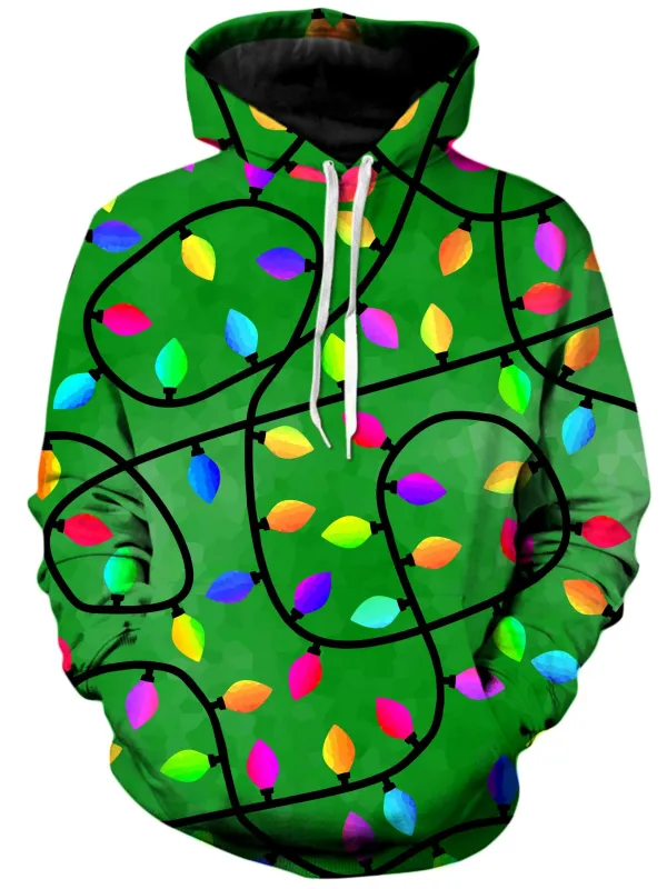 Christmas Lights Green Unisex Hoodie made by iEDM