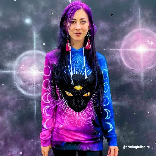 Prophet Cat Hoodie Dress sold by iEDM product image thumbnail 2