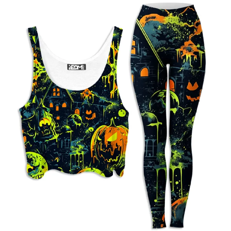 Cursed Manor Crop Top and Leggings Combo sold by iEDM