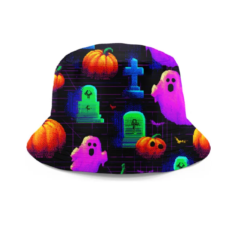 8 Bit Halloween Bucket Hat sold by iEDM