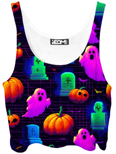 8 Bit Halloween Crop Top sold by iEDM