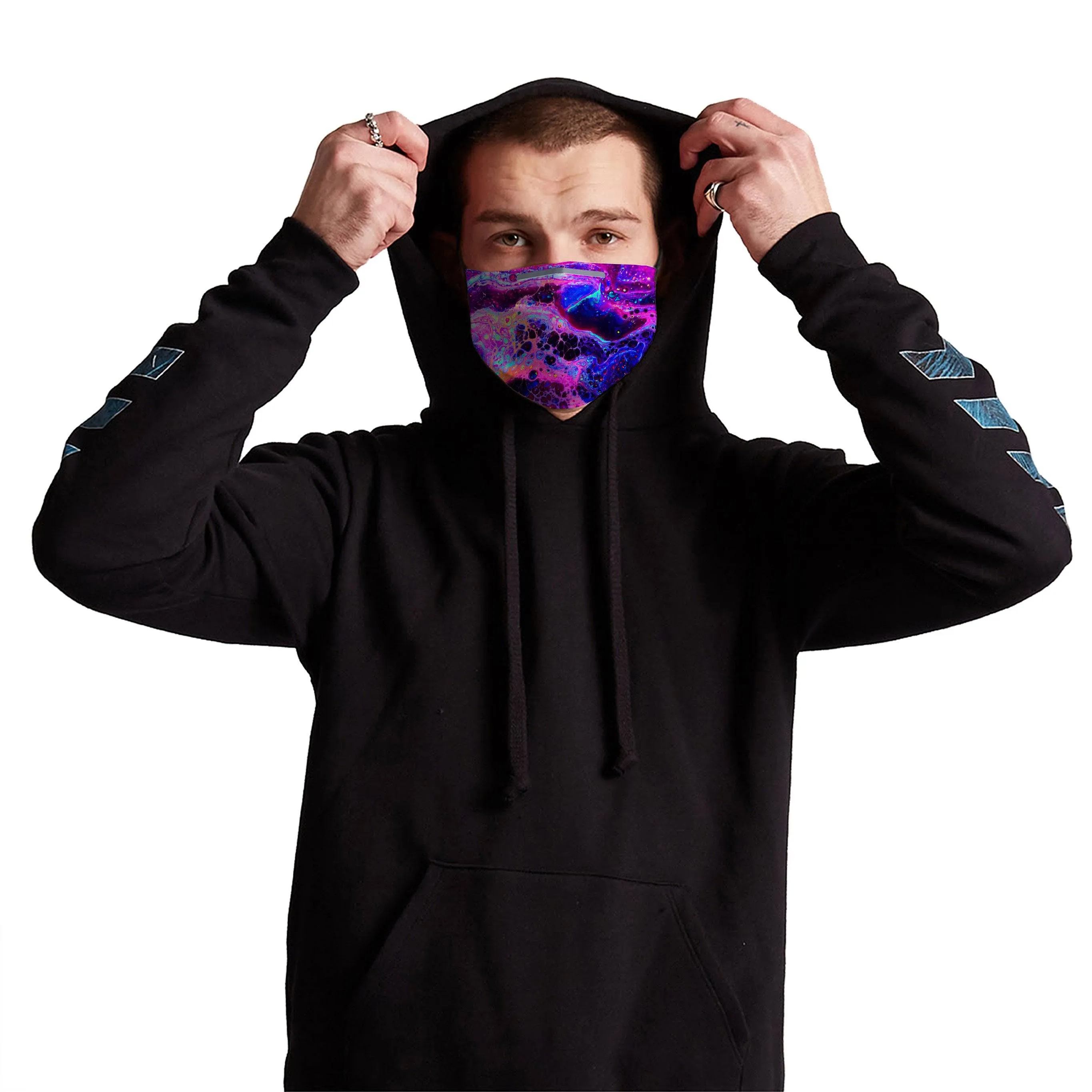 Psychedelic Radiation Face Mask With (4) PM 2.5 Carbon Inserts sold by iEDM product image thumbnail 2