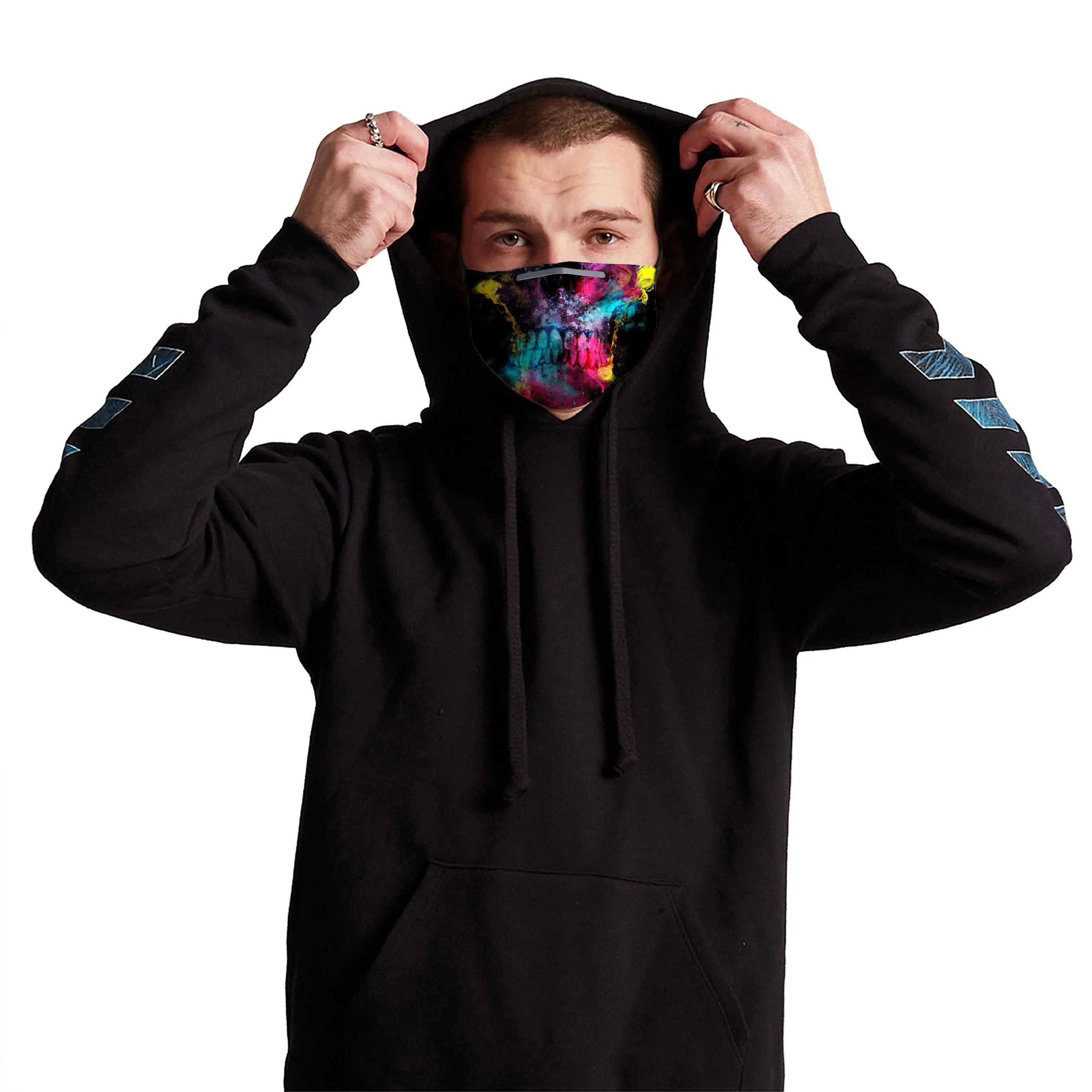Skull 49 Face Mask With (4) PM 2.5 Carbon Inserts sold by iEDM product image thumbnail 2