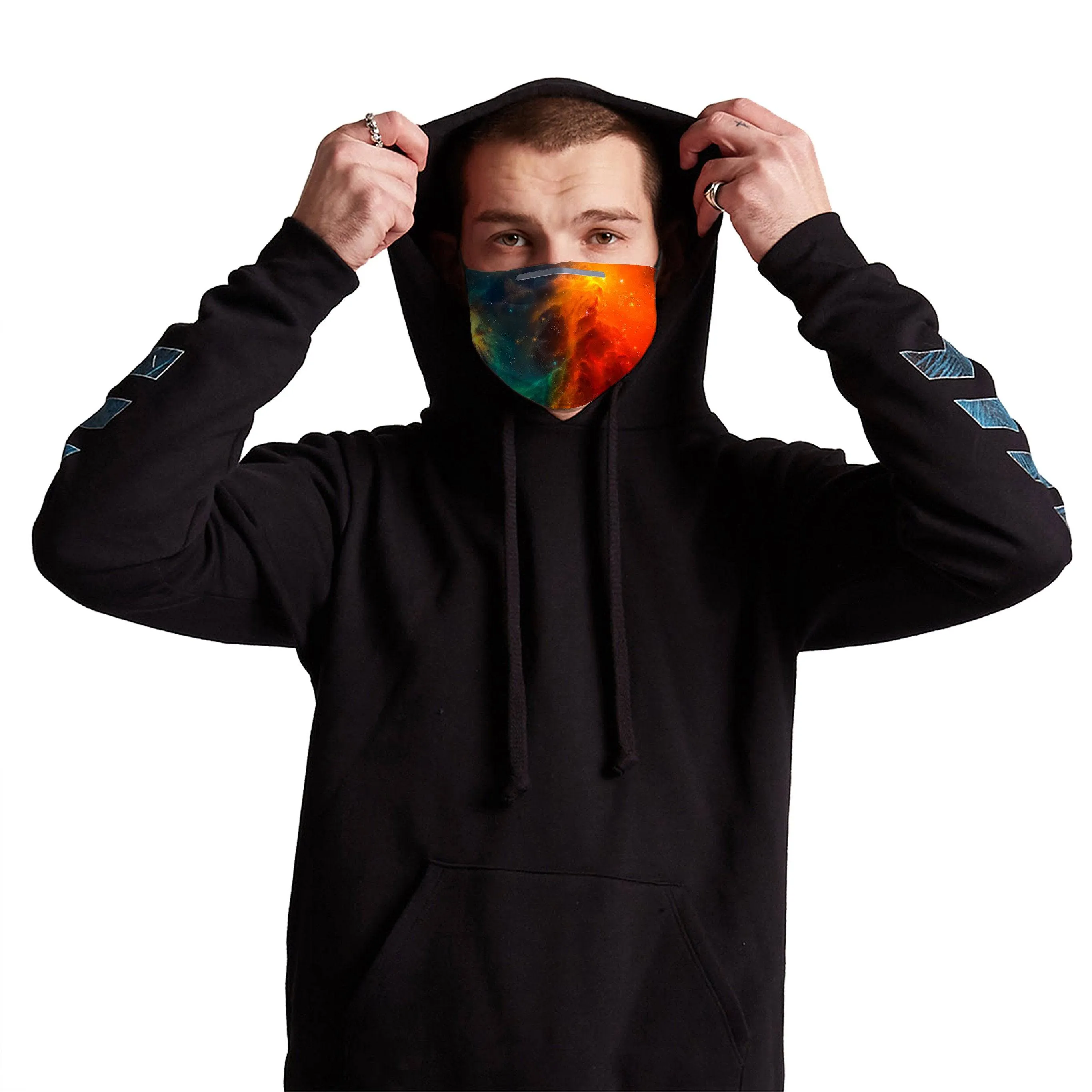 Fire and Ice Galaxy Face Mask With (4) PM 2.5 Carbon Inserts sold by iEDM product image thumbnail 2