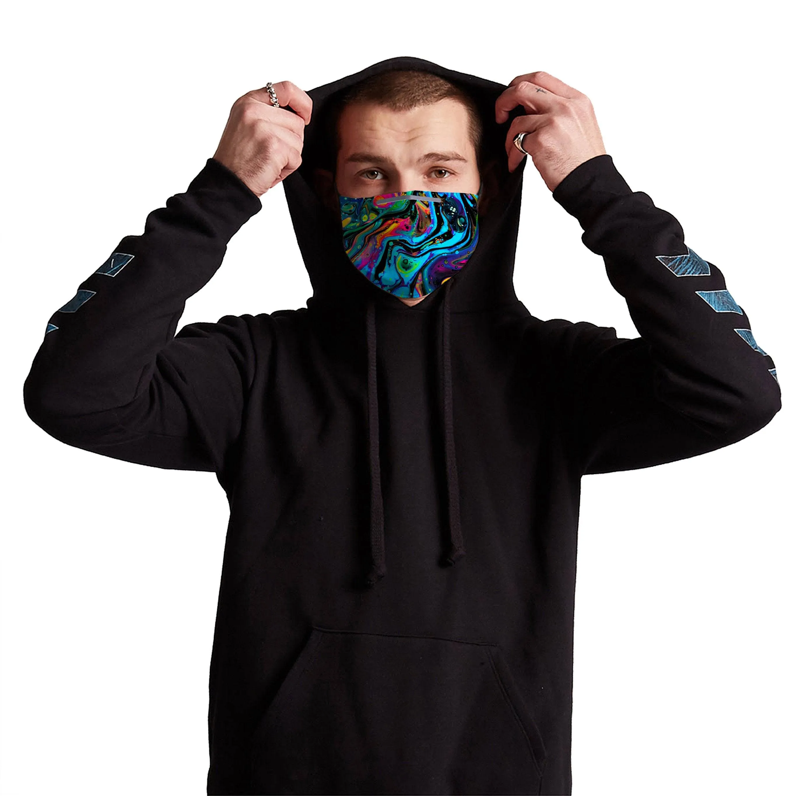 Funkadelic Face Mask With (4) PM 2.5 Carbon Inserts sold by iEDM product image thumbnail 2