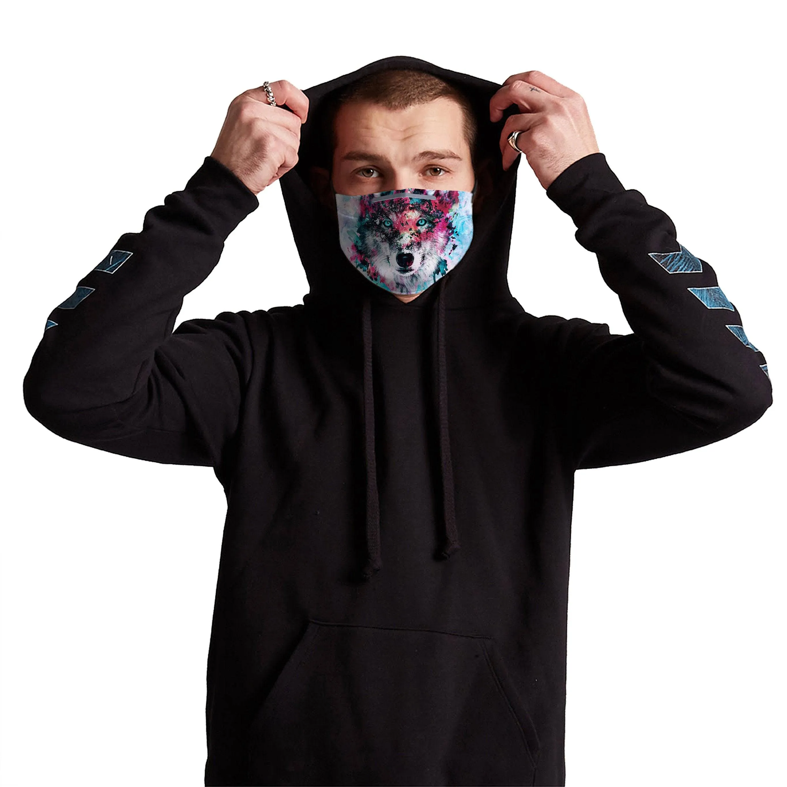 Wolf Face Mask With (4) PM 2.5 Carbon Inserts sold by iEDM product image thumbnail 2