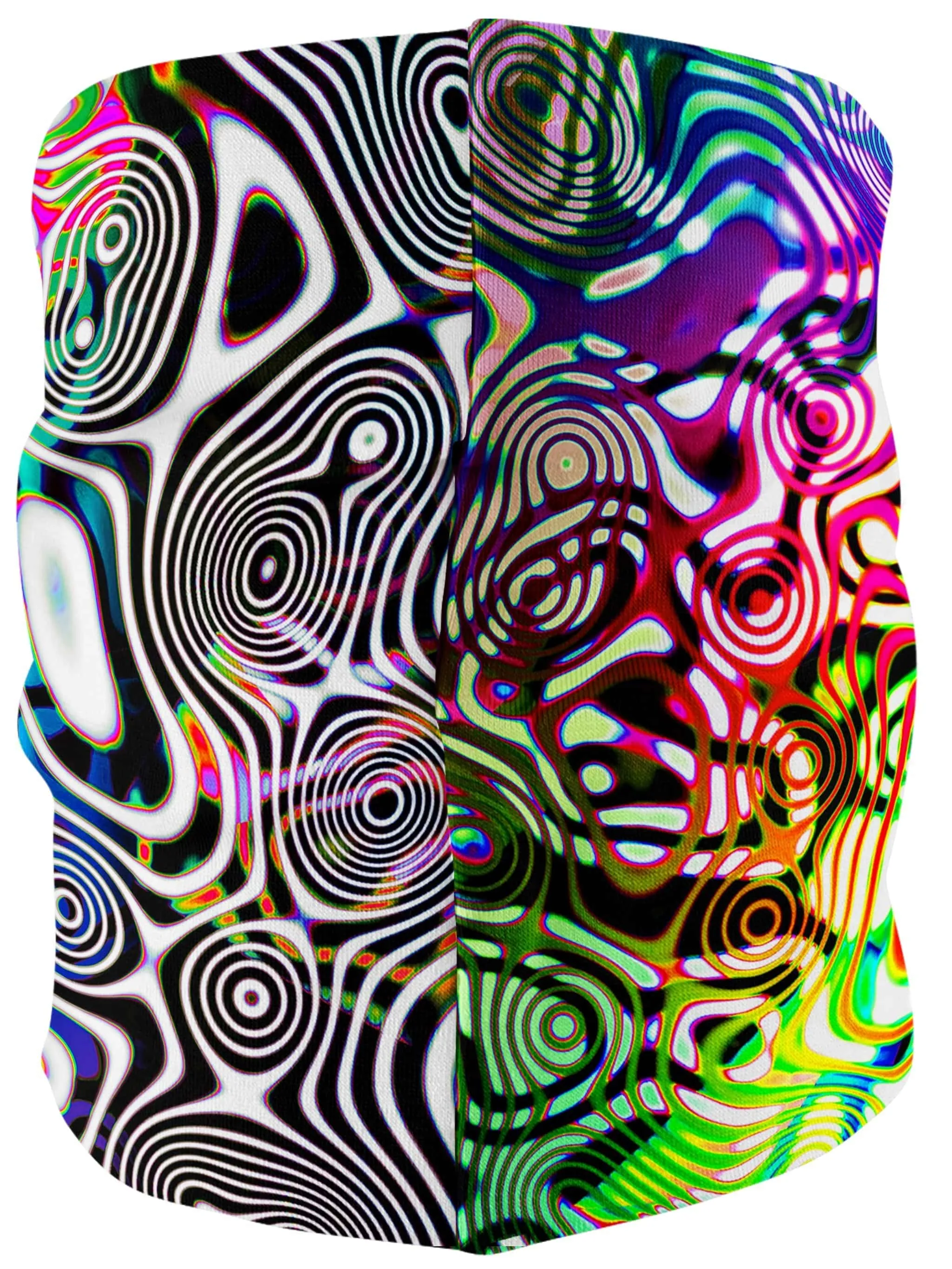 Rainbow Ripples Bandana Mask sold by iEDM product image thumbnail 2