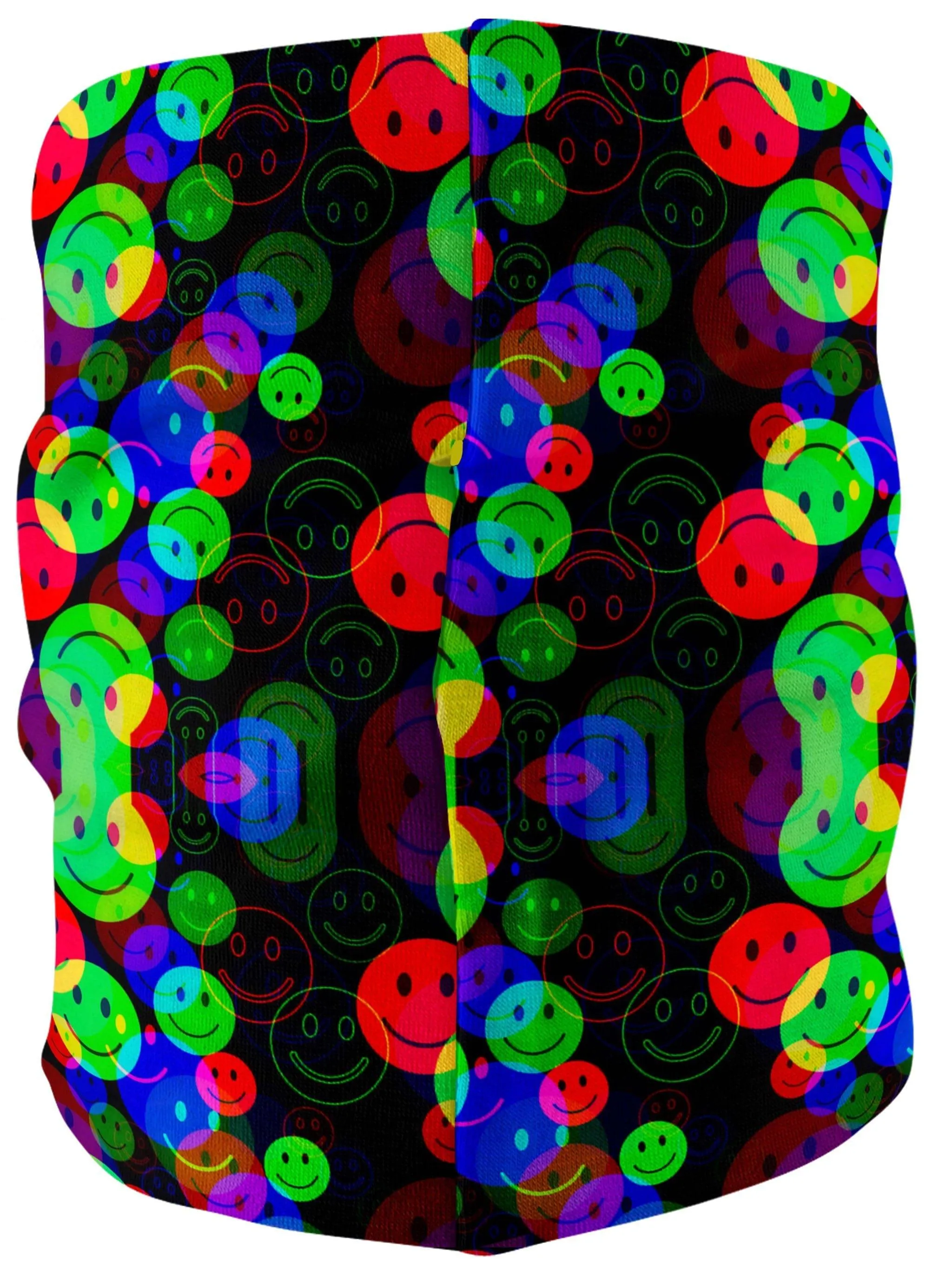RGB Smile Glitch Bandana Mask sold by iEDM product image thumbnail 2