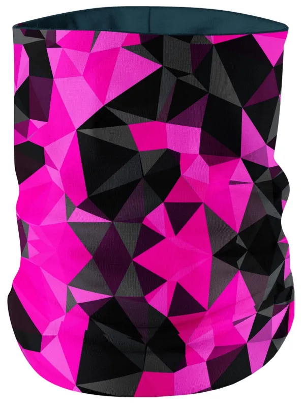 Pink and Black Geo Bandana Mask sold by iEDM