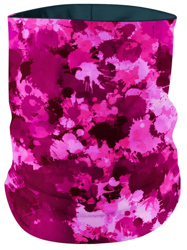 Pink Berry Paint Splatter Bandana Mask sold by iEDM