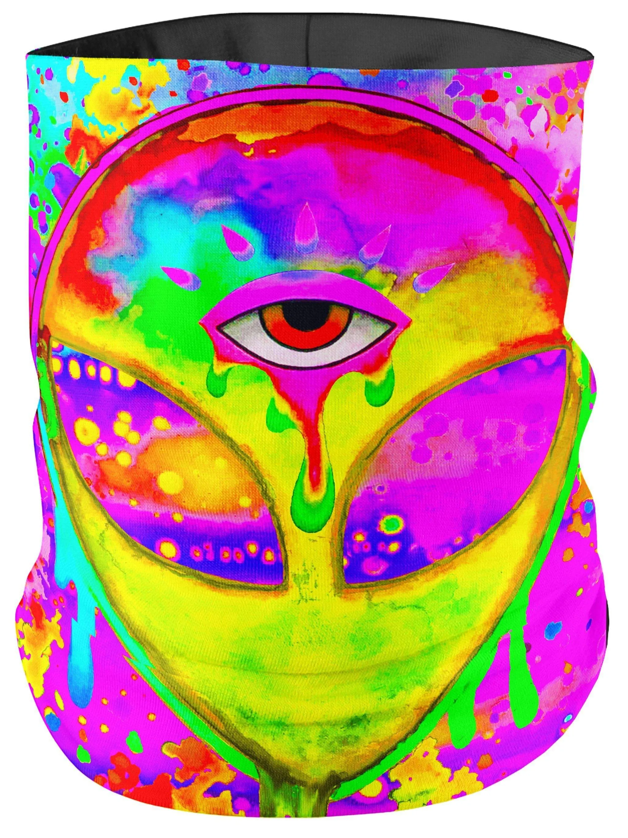 Alien Melt Yellow Bandana Mask sold by iEDM
