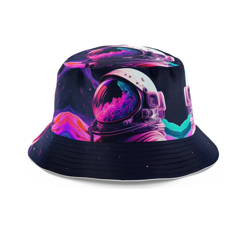 Synthwave Astronaut Bucket Hat sold by iEDM
