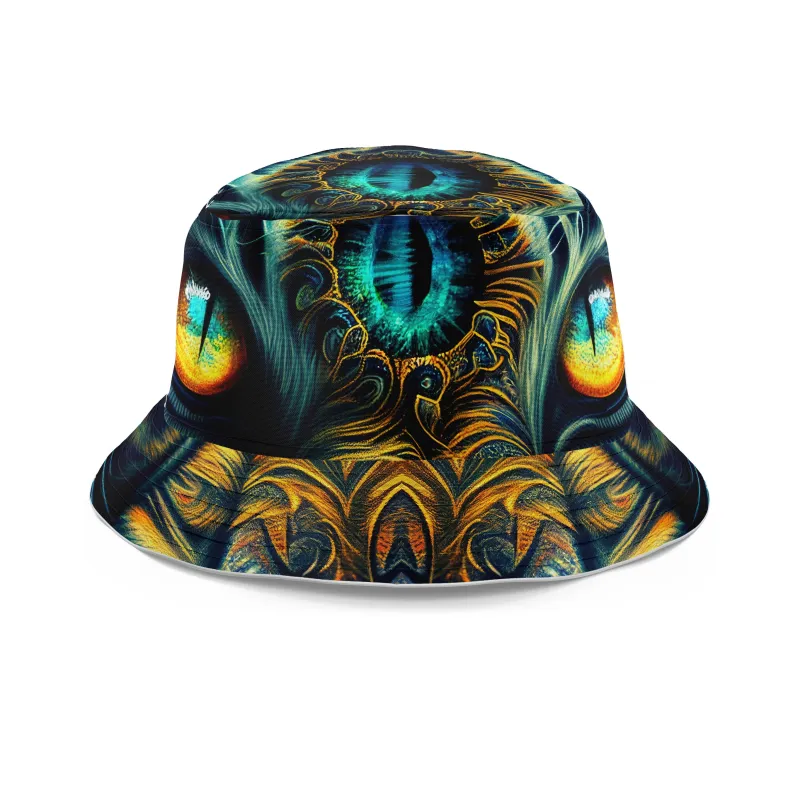 Tiger Eyes Psychedelic Bucket Hat sold by iEDM