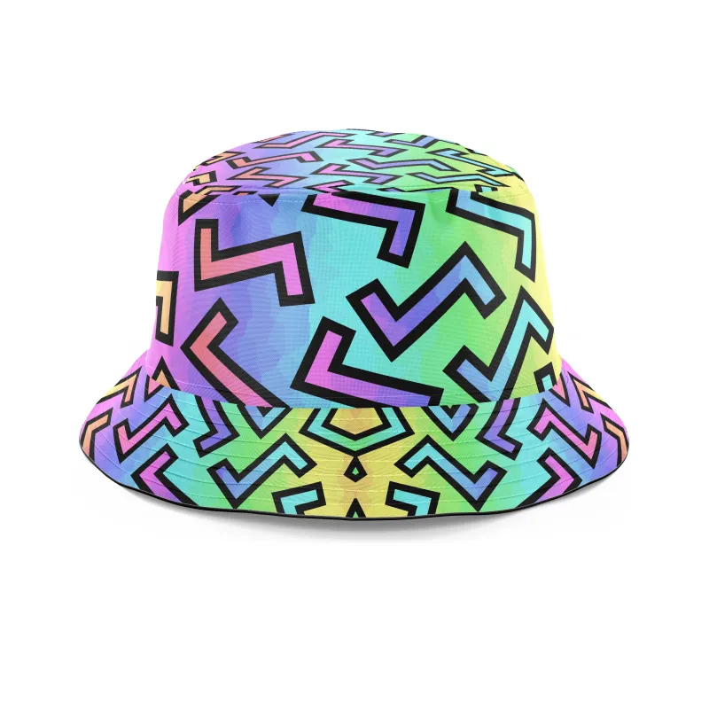 80s Rainbow Bucket Hat sold by iEDM