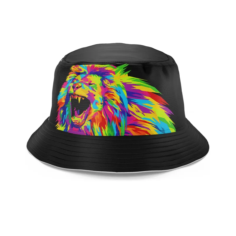 Psychedelic Lion Bucket Hat sold by iEDM