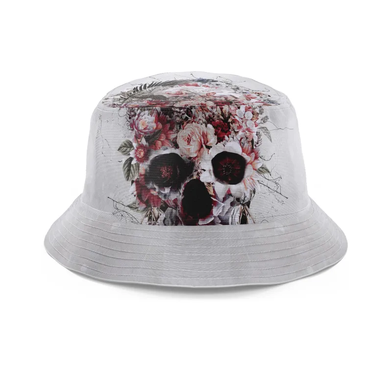 Floral Skull Bucket Hat sold by iEDM
