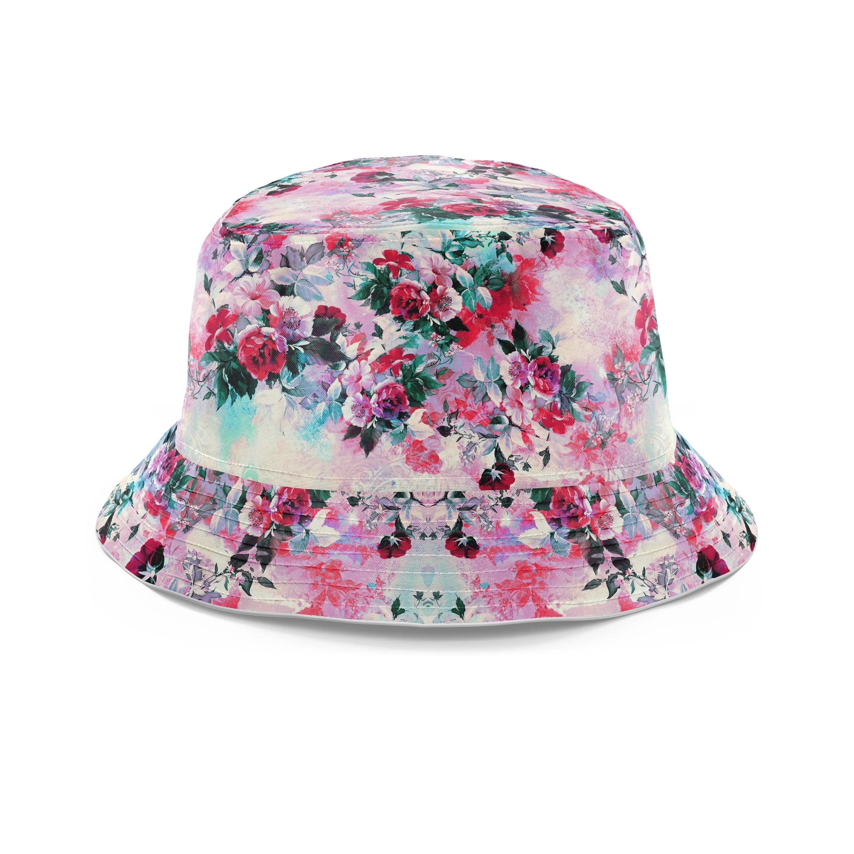 Pink Floral Bucket Hat sold by iEDM
