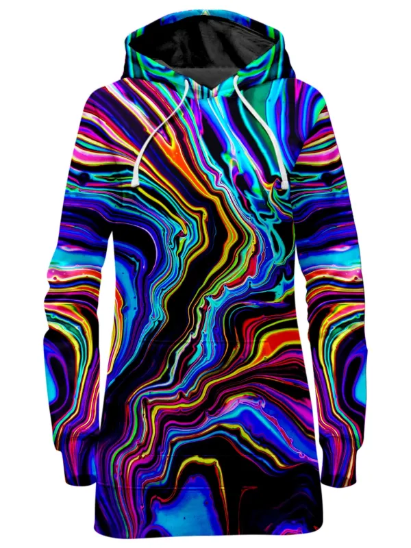 Neon Rift Hoodie Dress sold by iEDM