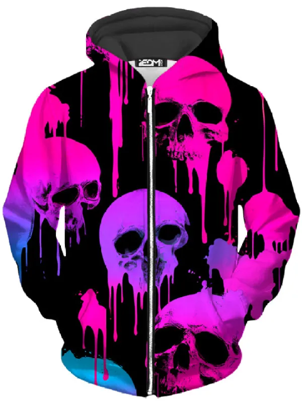 Neon Decay Unisex Zip-Up Hoodie sold by iEDM