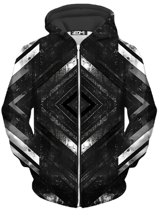 Fractured Core Unisex Zip-Up Hoodie sold by iEDM