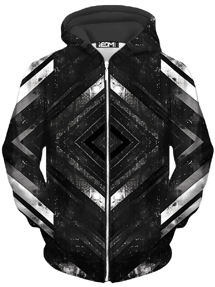 Fractured Core Unisex Zip-Up Hoodie sold by iEDM