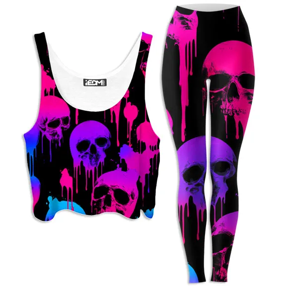 Neon Decay Crop Top and Leggings Combo sold by iEDM