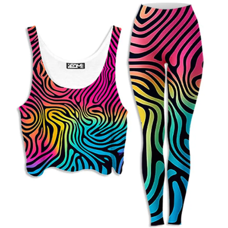 Hypnotica Crop Top and Leggings Combo sold by iEDM