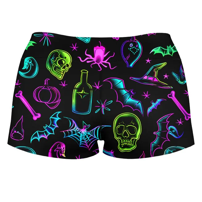 Wicked Flow High-Waisted Women's Shorts sold by iEDM product image thumbnail 2