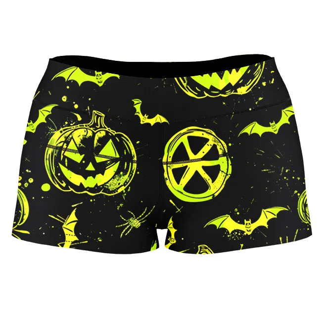 Ghoul Glow High-Waisted Women's Shorts sold by iEDM