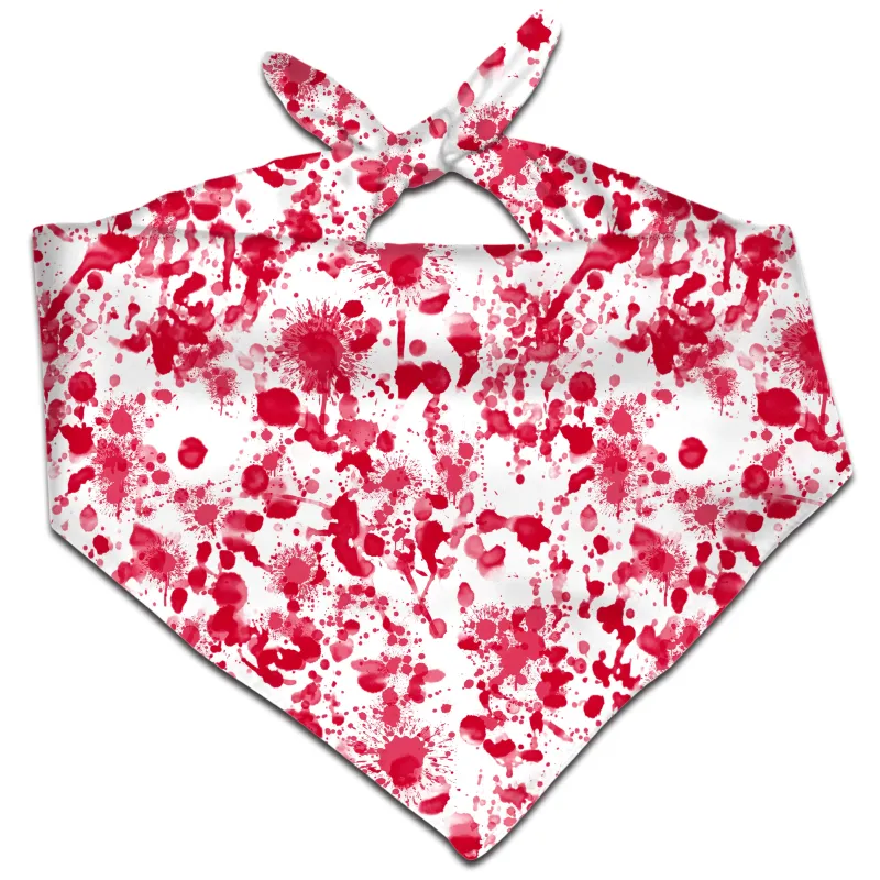 White Blood Print Bandana sold by iEDM