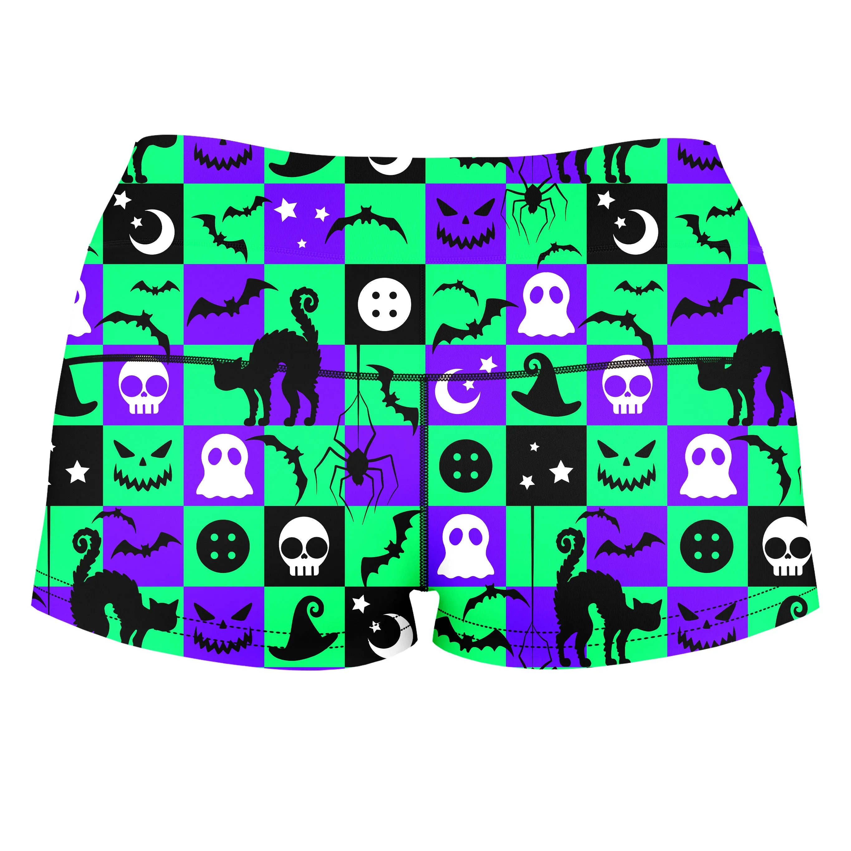 Halloween Hex High-Waisted Women's Shorts sold by iEDM product image thumbnail 2