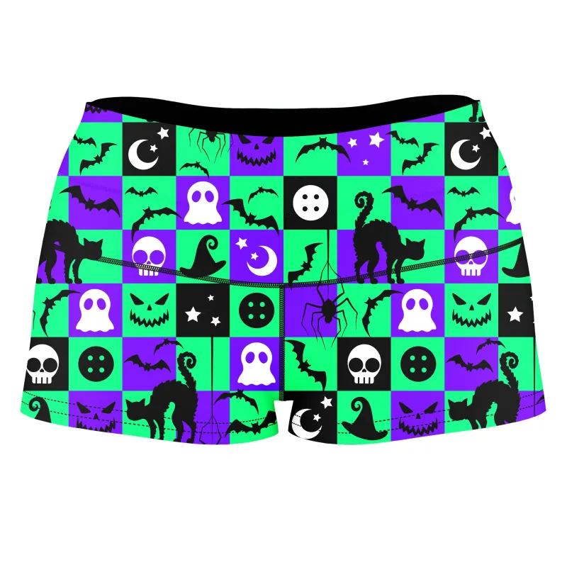 Halloween Hex High-Waisted Women's Shorts sold by iEDM