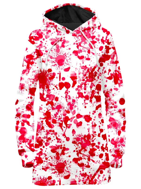 White Blood Print Hoodie Dress sold by iEDM