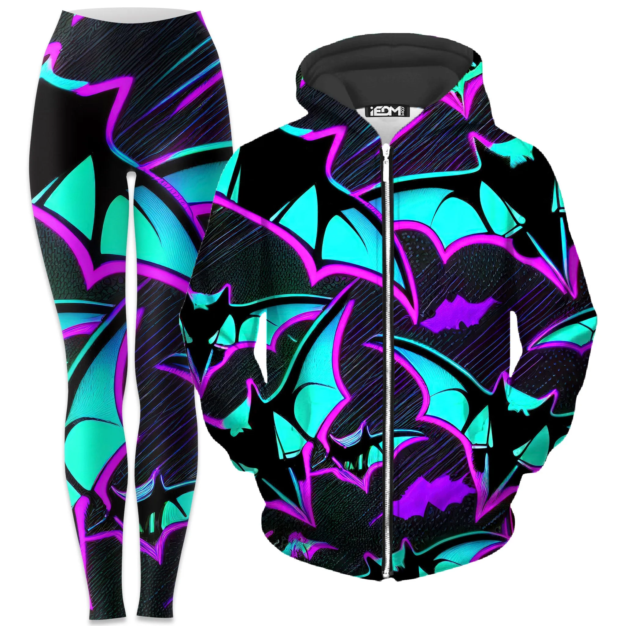 From Above Zip-Up Hoodie and Leggings Combo sold by iEDM
