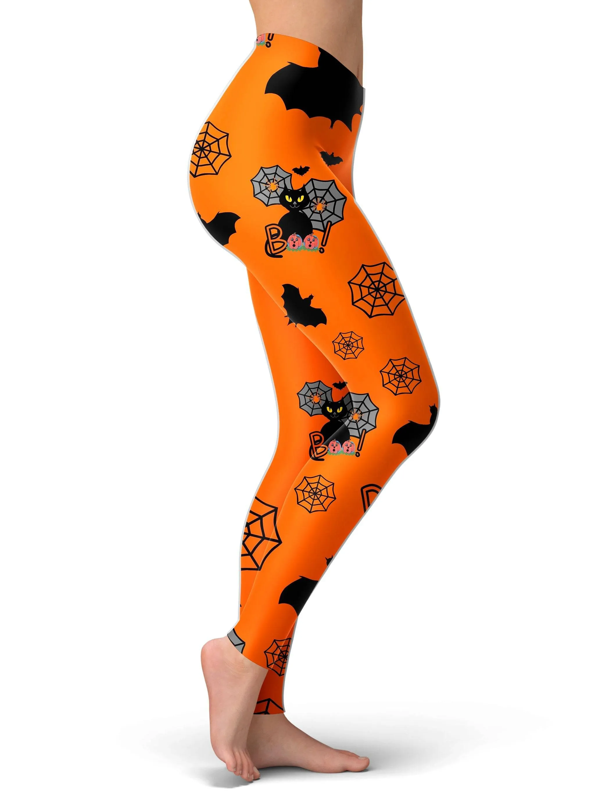 Halloween Black Cats Leggings sold by iEDM product image thumbnail 2