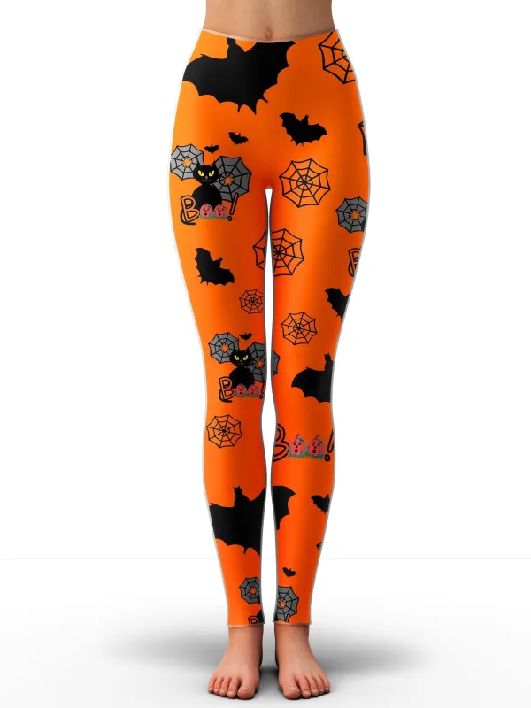 Halloween Black Cats Leggings sold by iEDM
