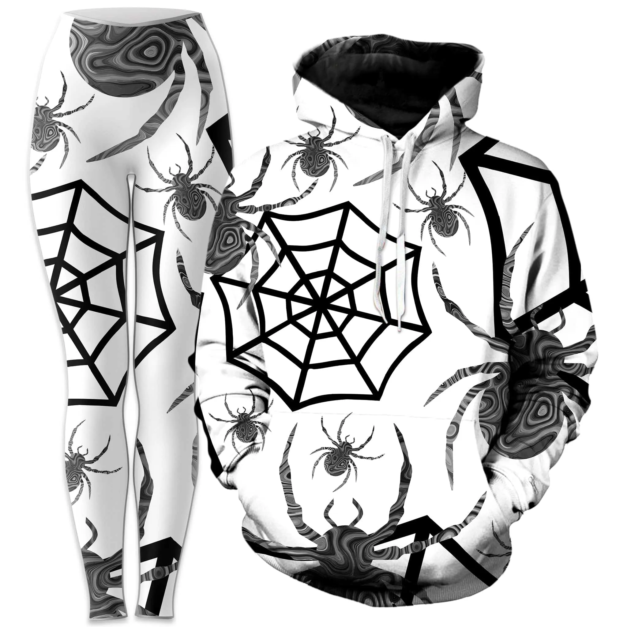 Black & White Halloween Hoodie and Joggers Combo sold by iEDM