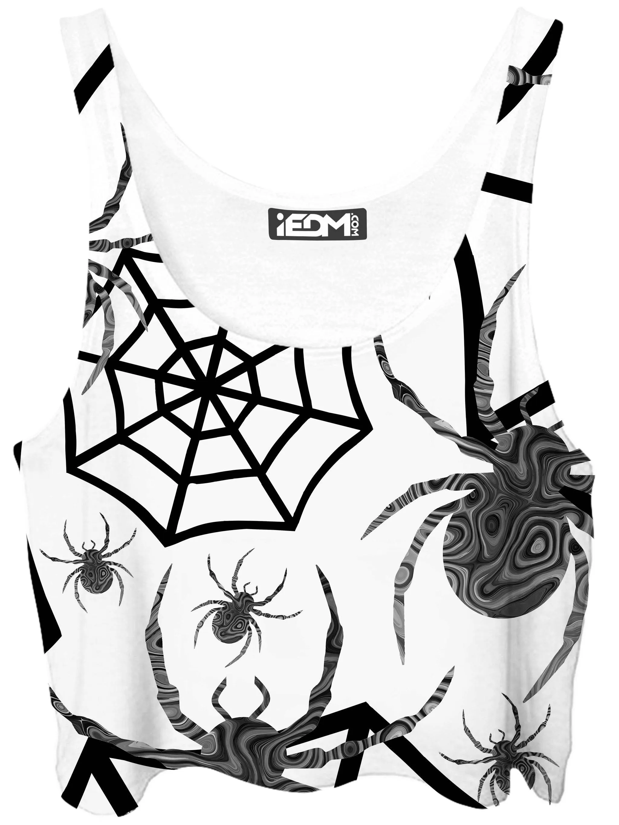 Black & White Halloween Crop Top and Booty Shorts Combo sold by iEDM product image thumbnail 2