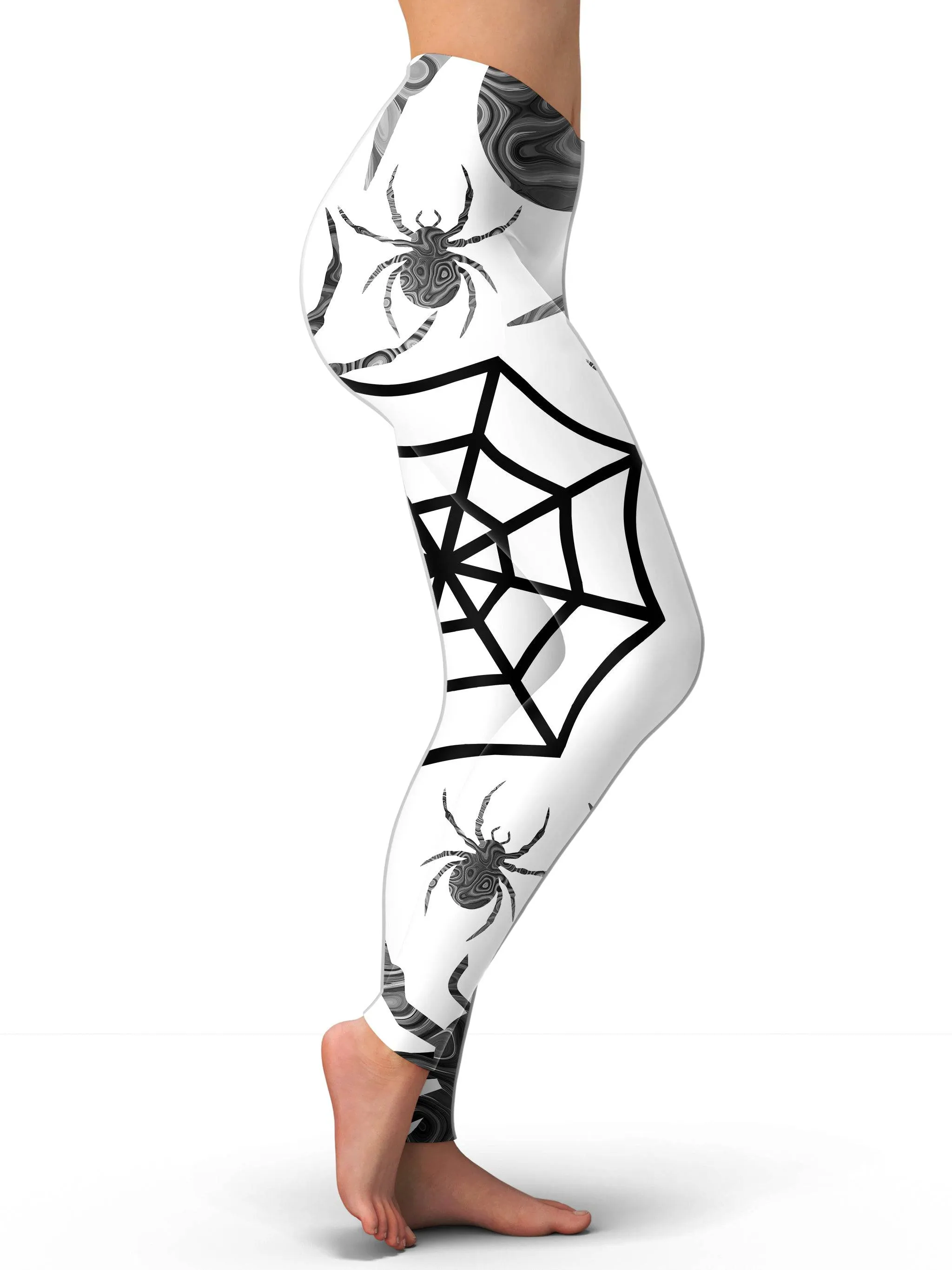 Black & White Halloween Leggings sold by iEDM product image thumbnail 2