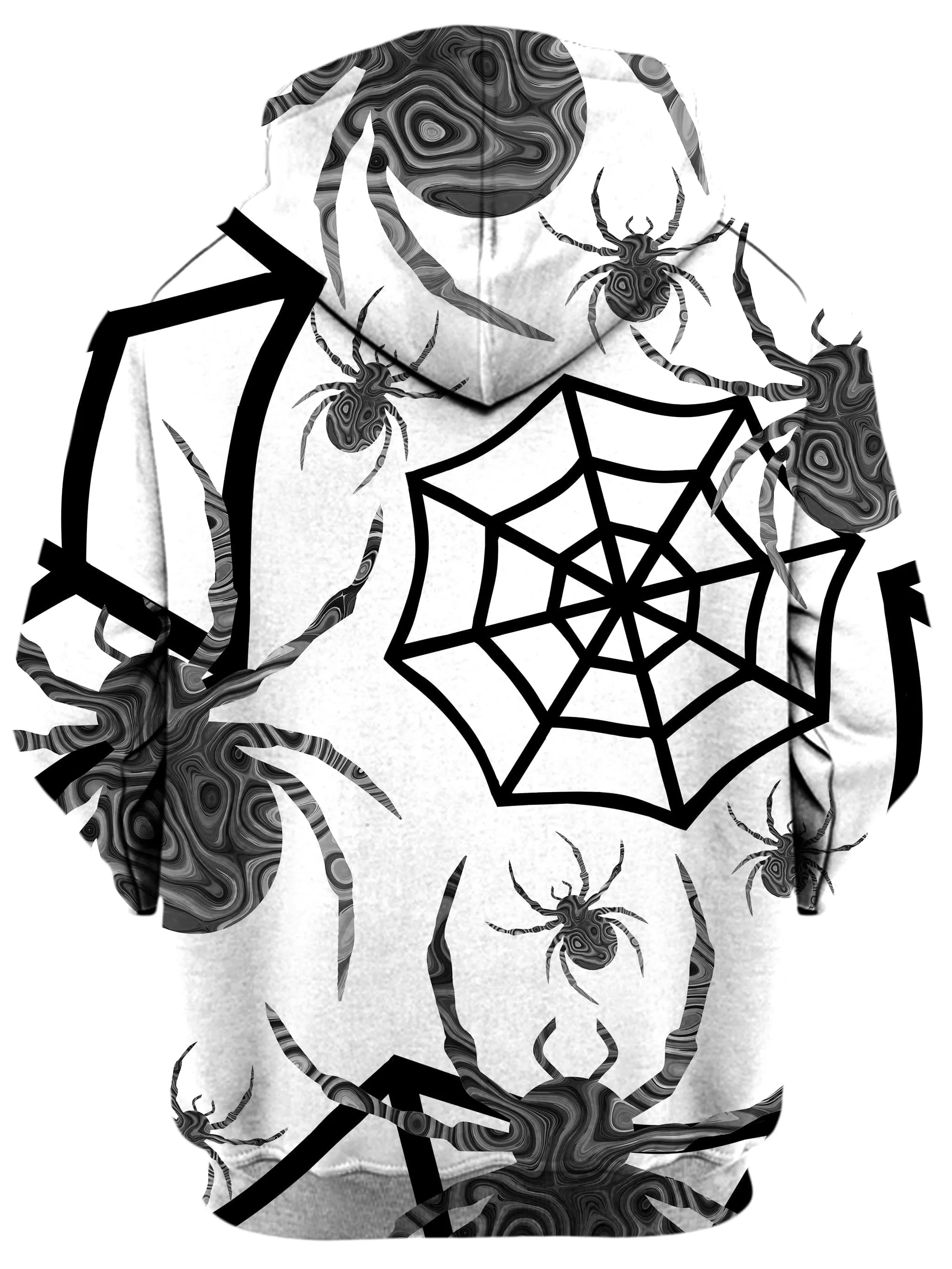 Black & White Halloween Unisex Hoodie sold by iEDM product image thumbnail 2
