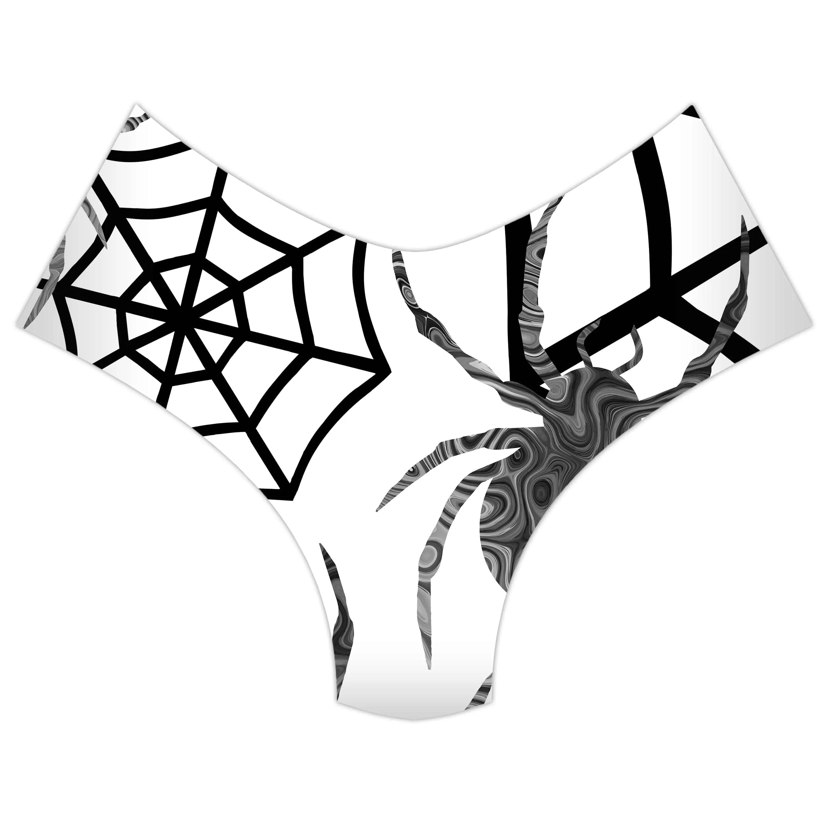 Black & White Halloween Booty Shorts sold by iEDM product image thumbnail 3
