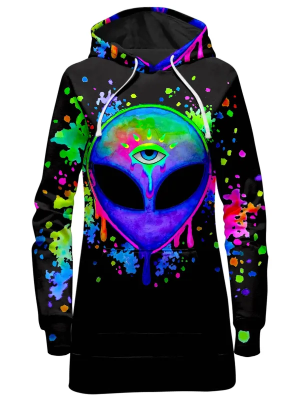 Splatter Alien Hoodie Dress sold by iEDM