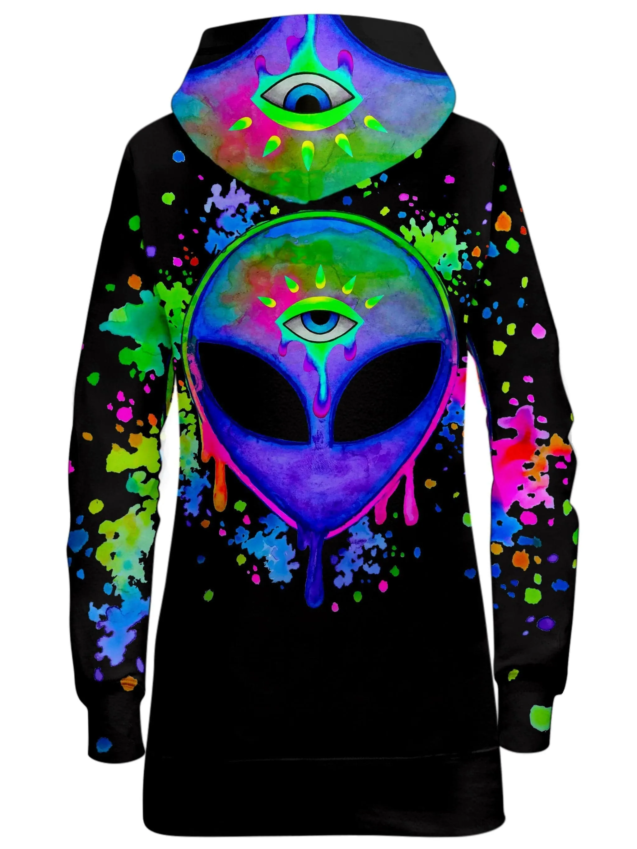 Splatter Alien Hoodie Dress sold by iEDM product image thumbnail 3
