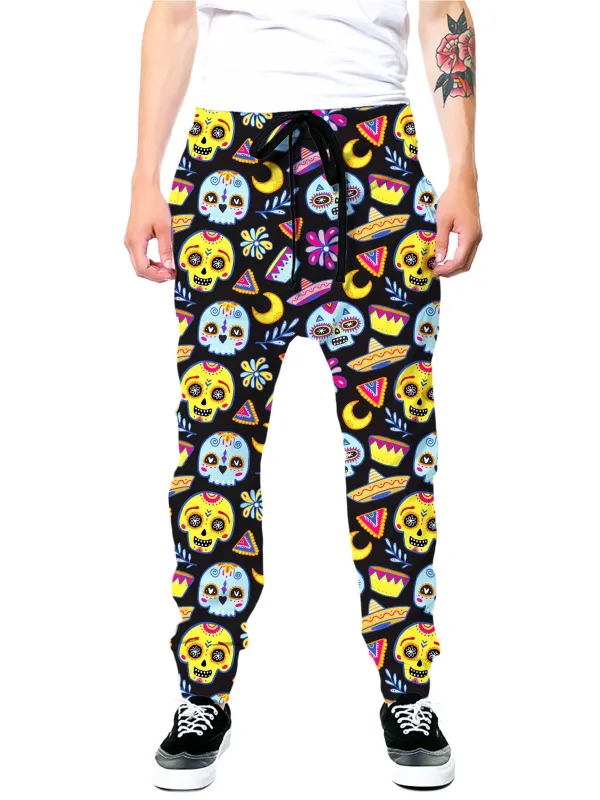 Dia Muertos Black Joggers sold by iEDM