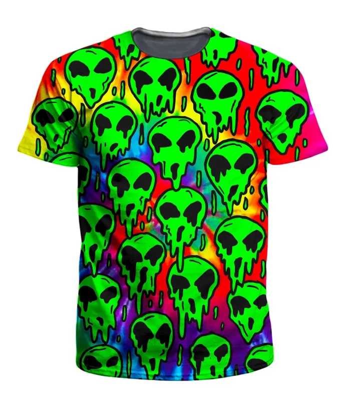 Trippy Green Martian Men's T-Shirt sold by iEDM