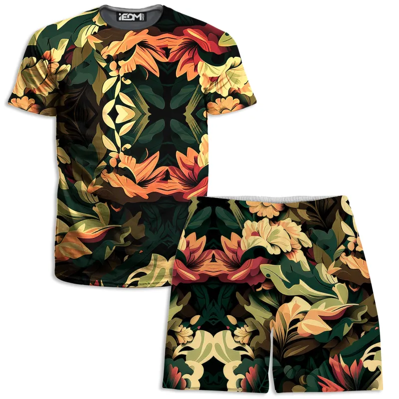 Floral Camo T-Shirt and Shorts Combo made by iEDM