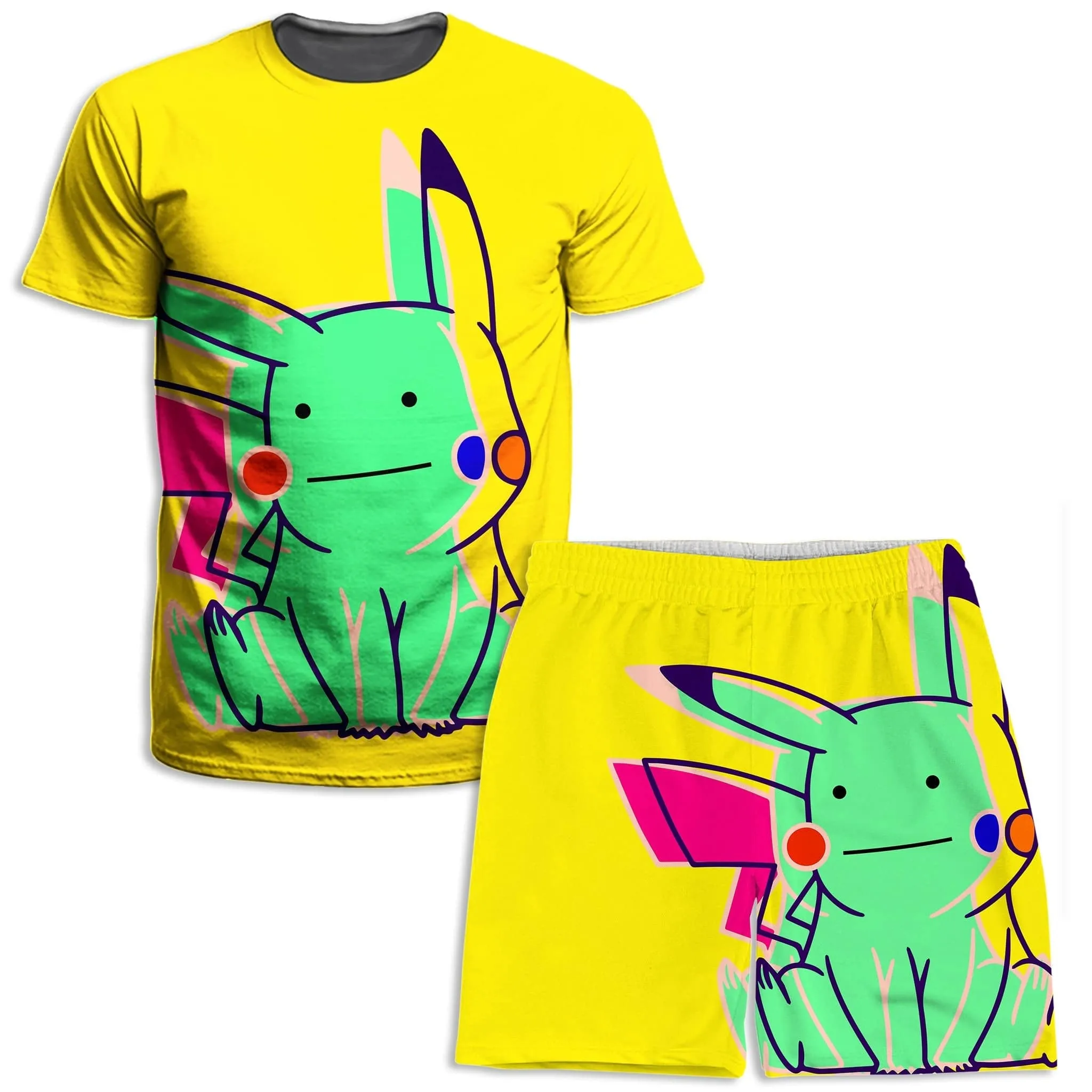 Ditto Pikachu T-Shirt and Shorts Combo sold by iEDM