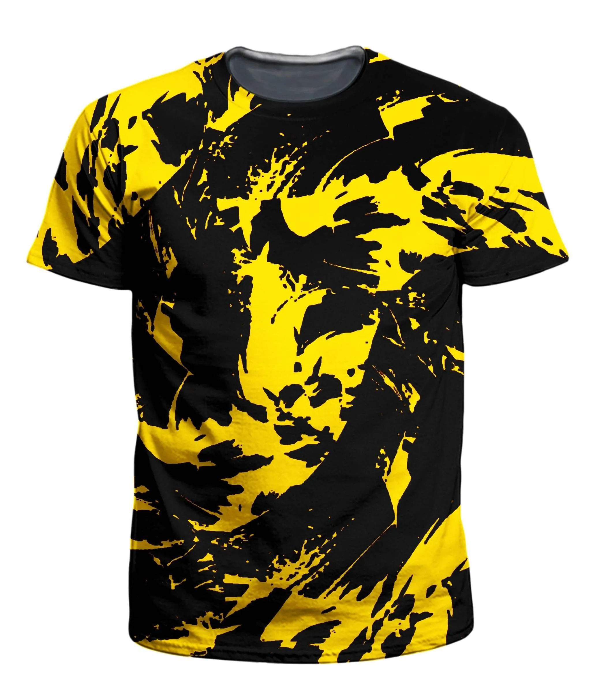 Black And Yellow Paint Splatter T-Shirt and Joggers Combo sold by iEDM product image thumbnail 2