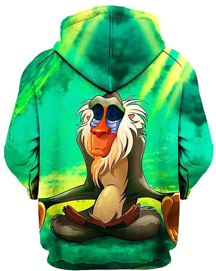 Meditating Rafiki Unisex Hoodie sold by iEDM product image thumbnail 2