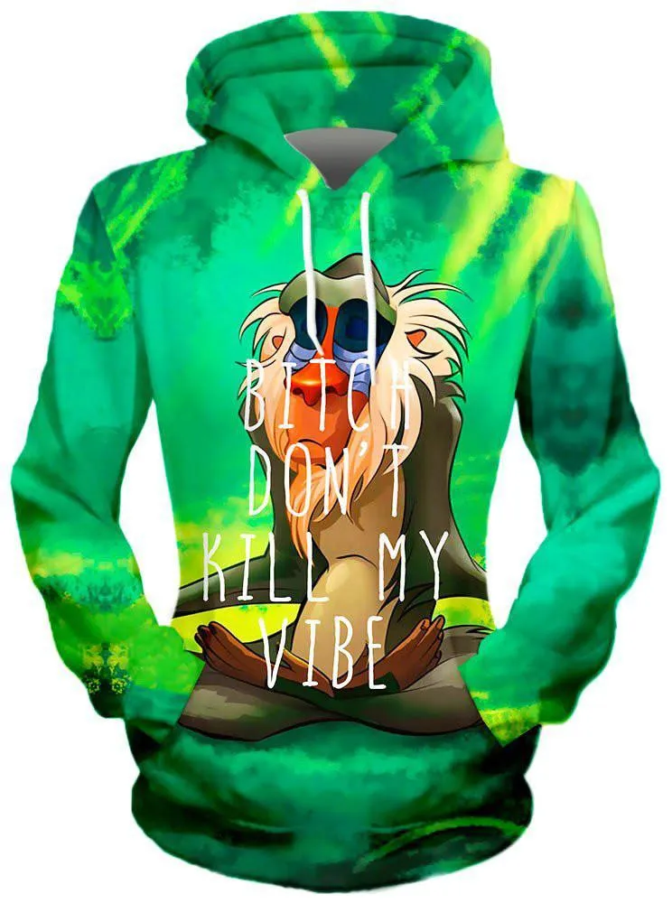 Meditating Rafiki Unisex Hoodie sold by iEDM product image thumbnail 3
